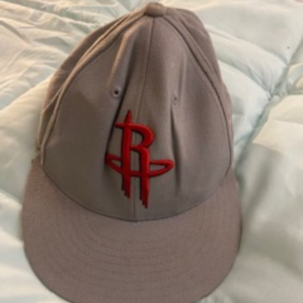 Men's Heather Gray Houston Rockets Team Logo Snapback Hat